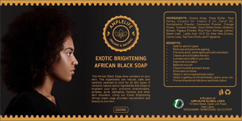 Exotic Brightening African Black Soap II